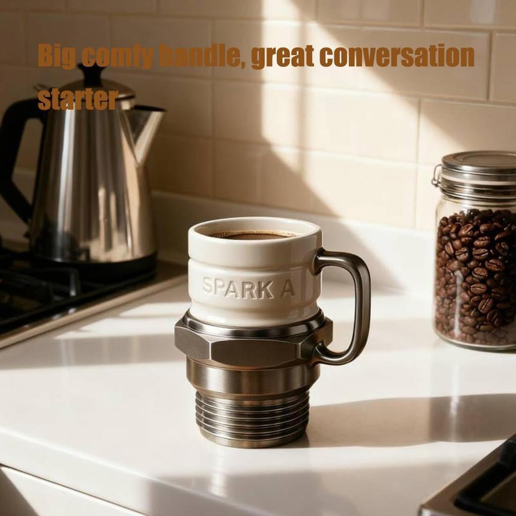 Industrial Coffee Cup Novelty Auto-Themed Drinkware Automotive Themed Coffee Mug Unique Gifts for Car Fans