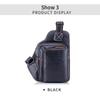 2024 Small FAMOUS Brand Messenger Bag MEN Shoulder BAGS Fashion GENUINE Leather MALE Crossbody Bag Zipper Buckle