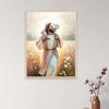 Shepherd Saves the One Retro Jesus Christ Canvas Poster Jesus Shepherd Art Prints Jesus and Lamb Art Canvas Painting Decor