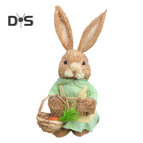 Фигурка кролика, украшение для стола, очаровательный внешний вид, яркое выражение лица, статуэтка кролика, украшение для пасхальной вечеринки