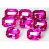 Natural Certified Pink Sapphire Emerald Cut 67.85 Ct 8 Stone Gemstone Collection