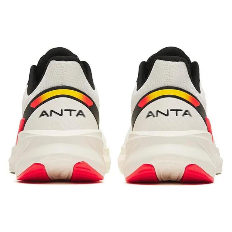 Anta DuCi4 Cushioning Slip Resistant Low top Running Shoes Men's White Black Red (Unisex) Running Shoes 112315520 2
