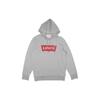 Levis Logo Print Drawstring Hoodie Unisex Hoodies Gray 19622-0008
