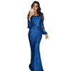 Women Prom Dress Tassel Sleeves Sheath Slim Fit V Neck Solid Color Sequin Fishtail Hem Evening Dress Cocktail Party Maxi Dress