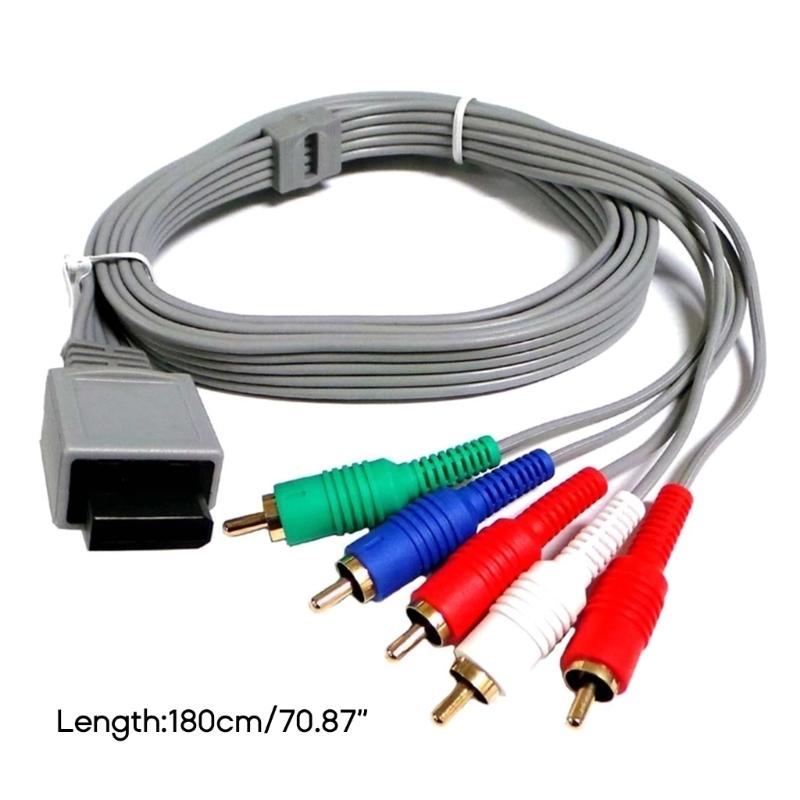 1,8 м / 5,9 фута 1080/720P HDTV Аудио-Видео AV-Кабель 5 RCA Шнур Высококачественный Компонентный Провод для Игровой Консоли Wii