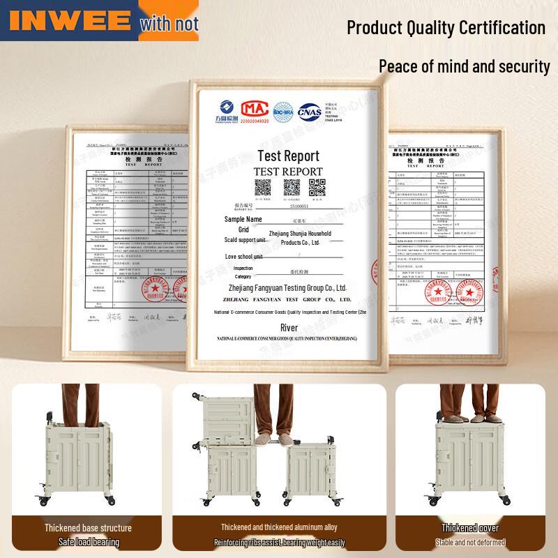 INWEE Складная тележка для покупок и хозяйственных нужд