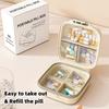 Mini Portable Pill Storage Box, Travel Portable Small Medicine Box, Mini Plastic Grid Stylish Small Medicine Box
