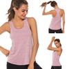 Женский топ без рукавов с U-образным вырезом, быстросохнущий, с гоночной спинкой, для бега, йоги, спорта