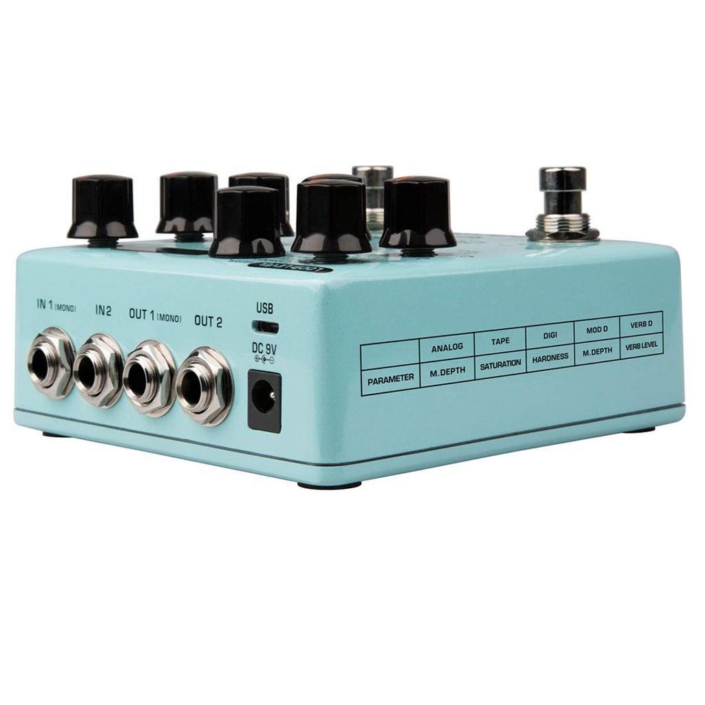 Педаль стереозадержки NUX Duotime Независимая аналоговая задержка Ленточное эхо Цифровая задержка Модуляционная задержка Verb Delay