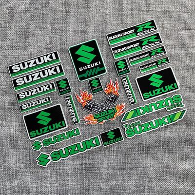 Наклейка на мотоцикл Suzuki Светоотражающая буква Наклейка Gsxr 1000 600 750 Gsxs Sv 650 Gsf Светоотражающие Водонепроницаемые Наклейки Декор