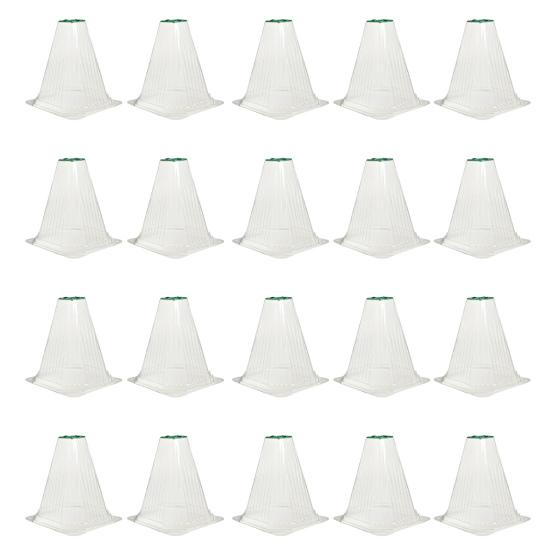 10/20 шт. Садовый колпак, прозрачная мини-теплица с вращающимся вентиляционным отверстием, многоразовая защита растений для растений на открытом воздухе, защита от заморозков