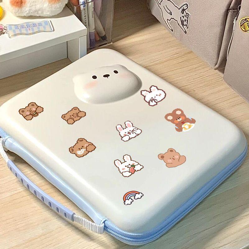 50 Ins стиль мультфильм милый медведь кролик наклейки Чемодан ноутбук коробка для хранения журнал наклейки