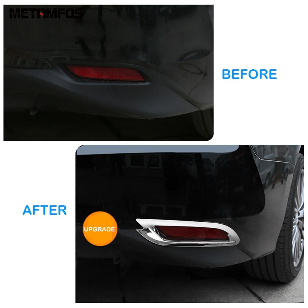 Накладка на заднюю противотуманную фару для Toyota Camry XV70 2017-2022 2023, хромированная защитная рамка для противотуманных фар, аксессуары для автомобиля