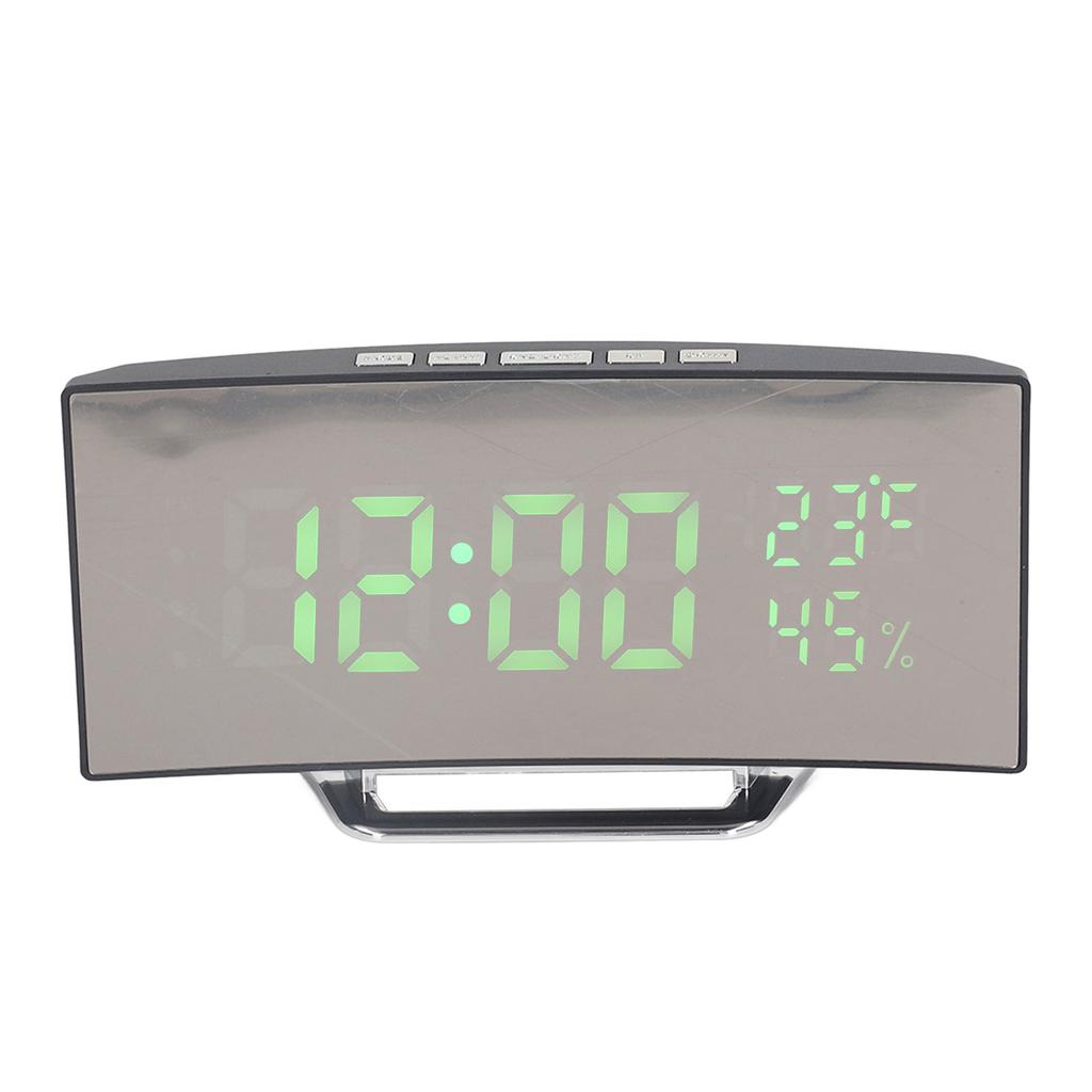 Светодиодные цифровые часы с 3 уровнями яркости и функцией повтора сигнала, питание от USB-батареи, электронный зеркальный будильник с