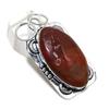 Натуральный драгоценный камень Red River Jasper 925 пробы, серебряный ювелирный кулон 2,09 дюйма l0q19