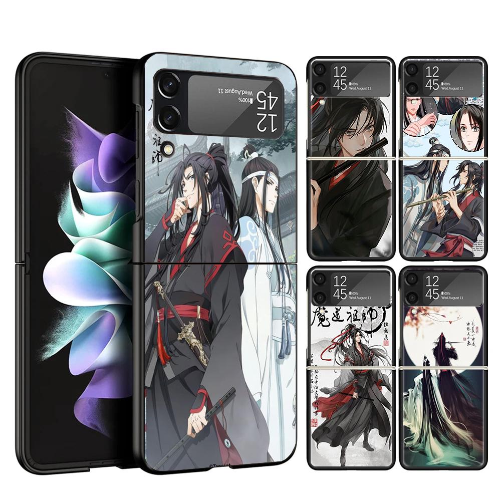 Чехол для телефона Аниме Мо Дао Цзу Ши Для Samsung Galaxy Z Flip 7 6 5 4 3 5G Flip7 Flip6 Flip5 Flip4 Flip3 Черный Fundas Shell Gal