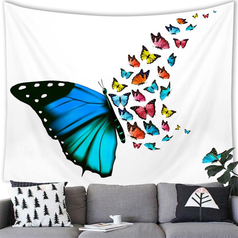 Красивый гобелен с бабочкой, бабочка, такси, настенный домашний декор, фон, гобелен с бабочкой, настенный