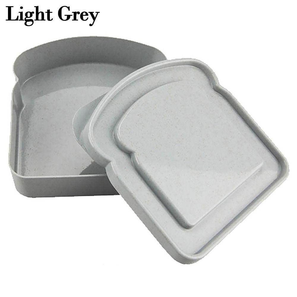Portable Silicone Food Container Lunch Box Snack Sandwich Toast Box Bento Box