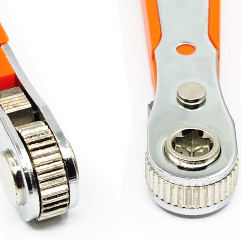 Компактный набор отверток-трещоток с 36 зубьями и магнитным наконечником. Идеален для домашнего DIY и профессиональных ремонтных работ.