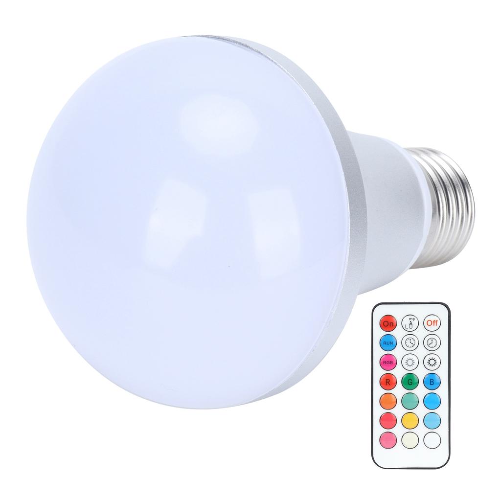 E27 16-цветная RGB-лампочка, разноцветная RGBW-лампочка с пультом дистанционного управления для домашнего освещения 85–265 В