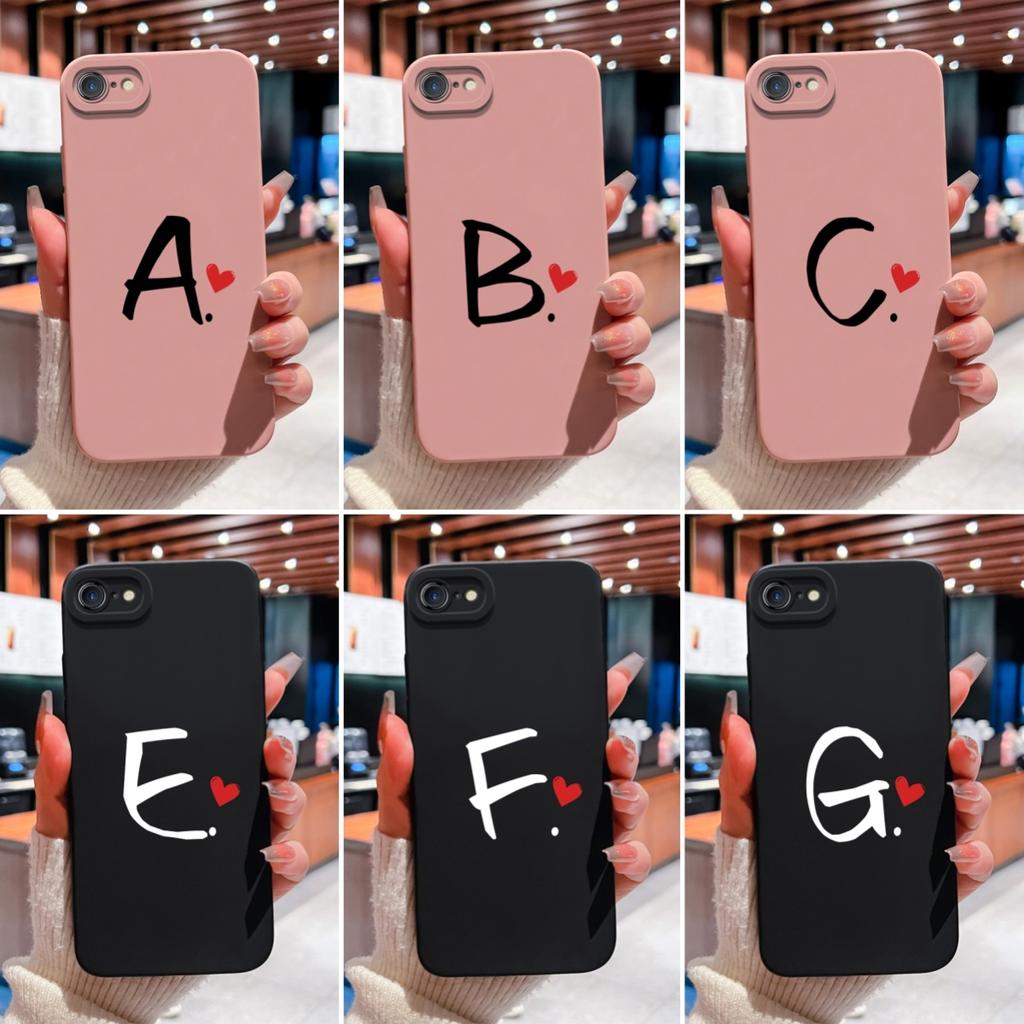 Чехол для телефона Lucky Letter для Apple iPhone 7 8 6 Plus 11 12 Pro Max Mini X XS XR SE жидкий силиконовый противоскользящий прочный ударопрочный корпус для Apple Shell