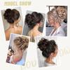 Synthetic Claw Chignon Curly Hair Bands Messy Bun Hairpiece for Women Natural Fake False Hair Heat Resistant Black