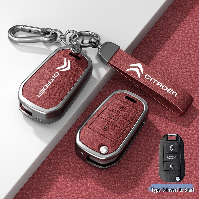 Чехол и пряжка для автомобильного ключа для моделей Citroen C3XR, C4L, Tianyi, C5, C4 Sega, Elysee, C6