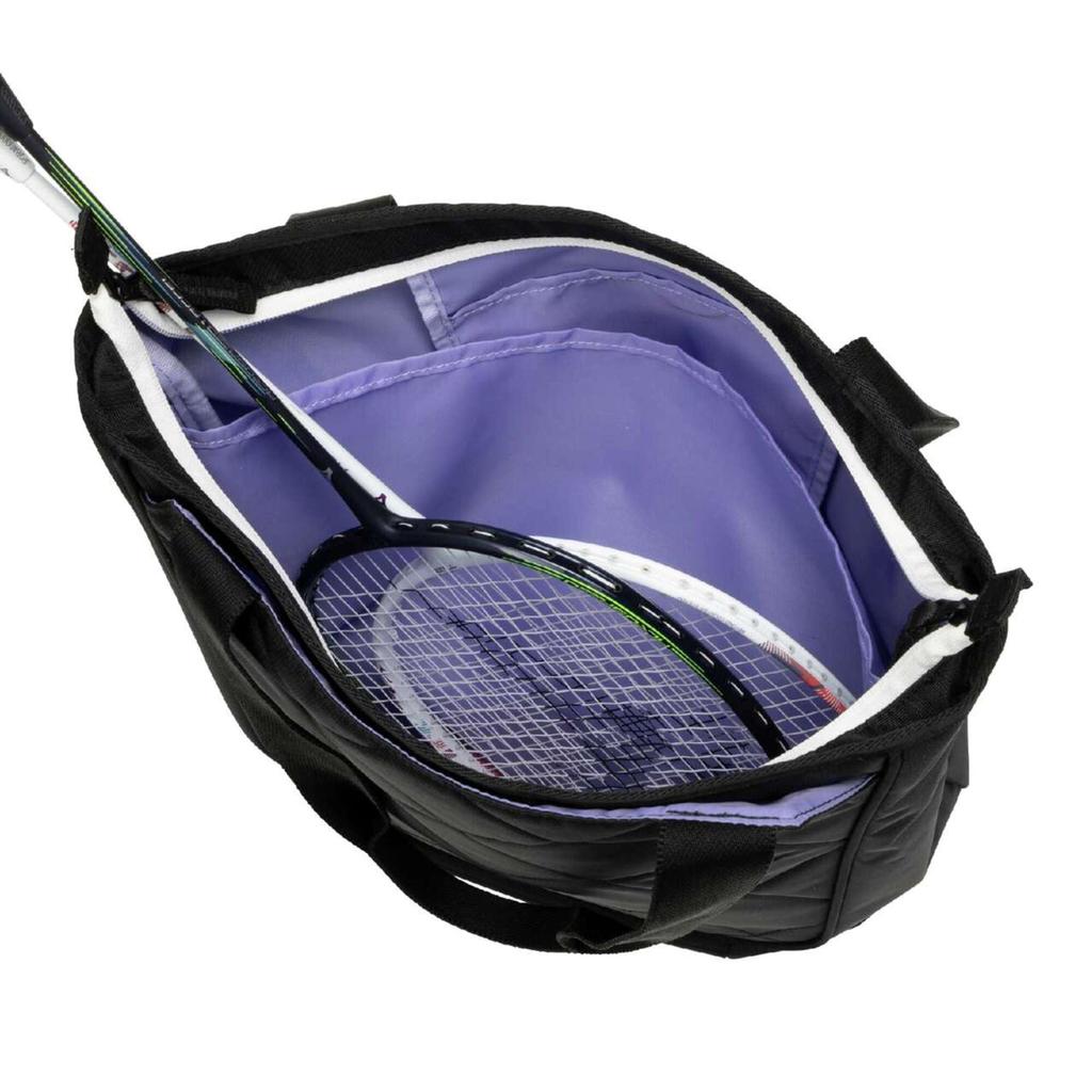 MIZUNO Badminton Bag, Racket Case, Racket Tote Bag, 73JDC014, Black/Purple