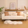 Утолщенный плюшевый чехол для дивана, сплошной цвет, нескользящая подушка, комбинированный диван-полотенце для мебели для гостиной, современный домашний декор