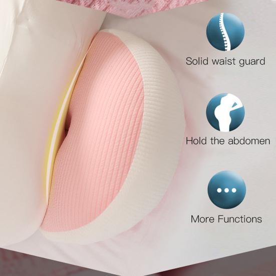 Подушка для беременных, очень мягкая износостойкая застежка-молния, съемная двусторонняя подушка для поддержки спины живота для женщин