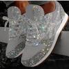 Fashion Women's Shoes Trend 2024 Sneakers Glitter Women Vulcanized Shoes Female Height Increase Chunky Sneaker Running Sparkling Shoes