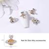 Nail Art Rhinestone 10Pcs Decor Heart 3D Planet Design Stunning Visual Effect Women Decoration Charm Glittering DIY Cubic Zirconia Jewelry for