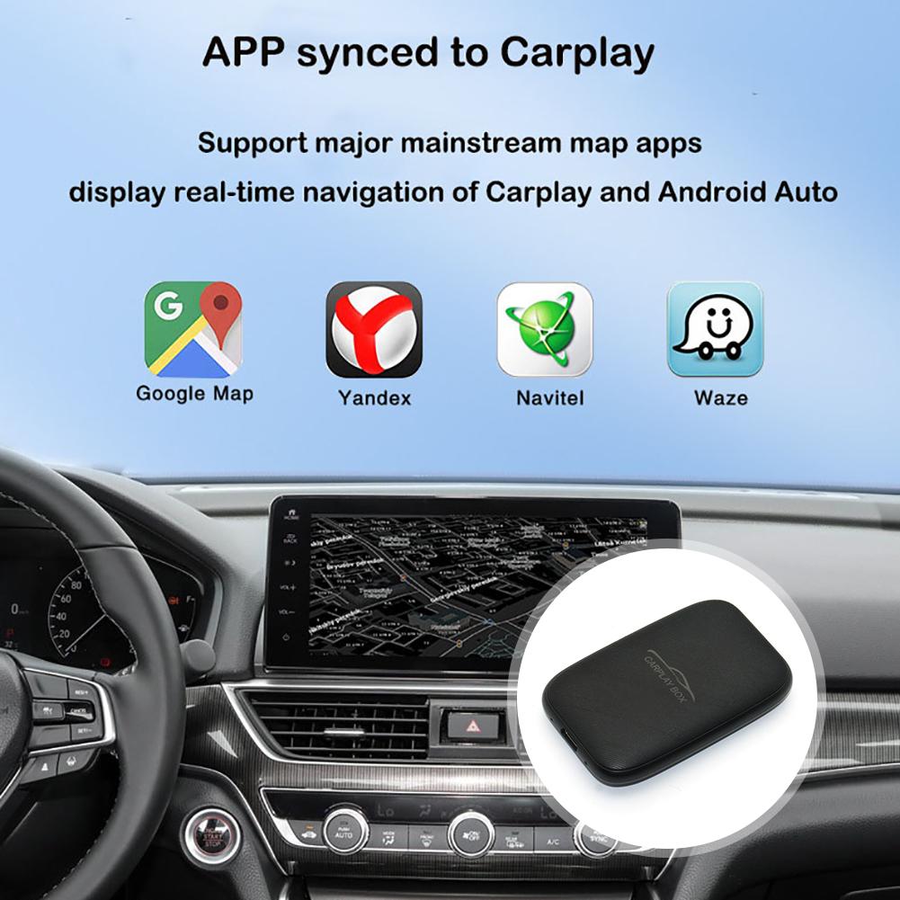 Беспроводной автомобильный адаптер Android Carplay для автомобиля Netflix YouTube Google Ai Box Автомобильный мультимедийный видеобокс Bluetooth-совместимый донгл