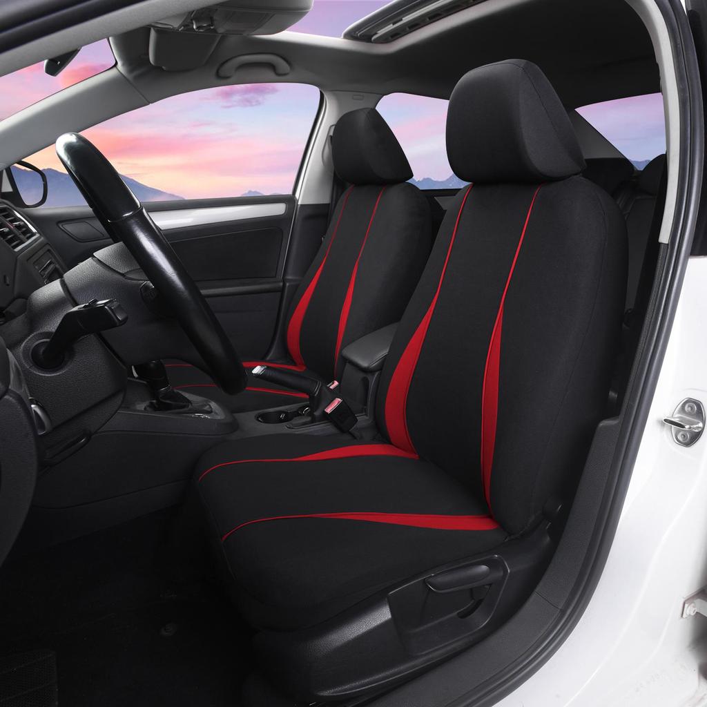 2 шт. классические чехлы на автомобильные сиденья, чехлы на передние автомобильные сиденья, универсальные, подходят для большинства автомобилей/внедорожников