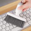Щетка для чистки клавиатуры, высокая эластичность, не повреждает тонкие щетинки, щетка для клавиатуры с двумя насадками