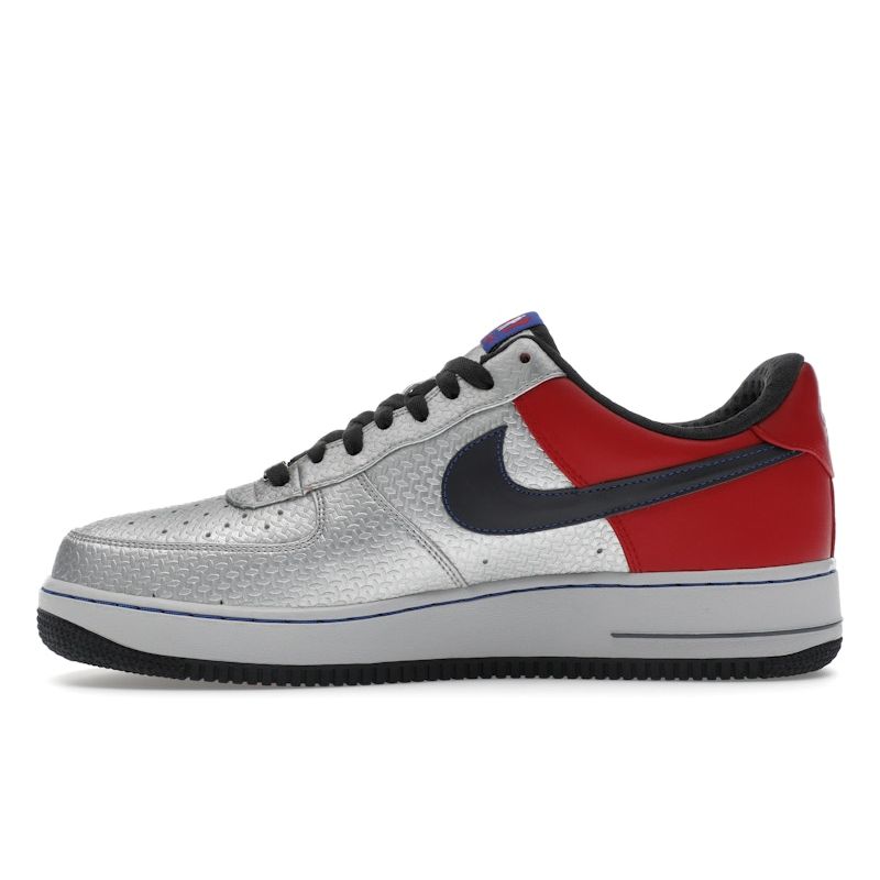 Nike Мужские кроссовки Air Force 1 Premium 07 Jones Original Six Серебристый металлик-серебристый антрацит-красный 315090-001
