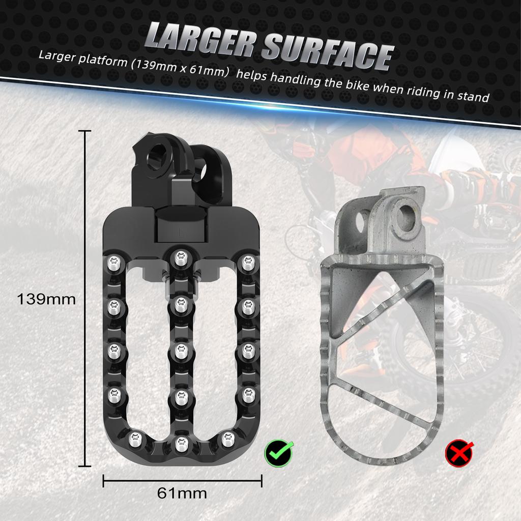 For 2008-2025 KTM 690 Enduro R 690 SMC R Footpegs Footpeg 20mm Lowering Footrests for Husqvarna 701 Enduro 701 Supermoto 16-25