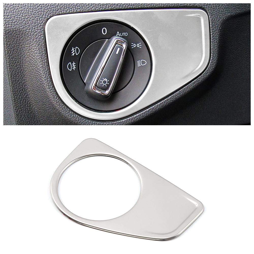 Для Volkswagen VW Tiguan MK2 2017-аксессуары для интерьера из нержавеющей стали, центральная консоль, матовое серебро, украшение