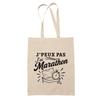 Tote Bag - PLANETEE - J'peux Pas Minimaliste - Coton Fairtrade 180 G/m² - 10 L (42×37 Cm) - Anses 70 Cm