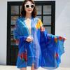 Spring/Summer New Women'S Silk Scarf 90 * 90cm Simulated Silk Twill Square Scarf Fashion Printed Large Square Scarf Professional Scarf