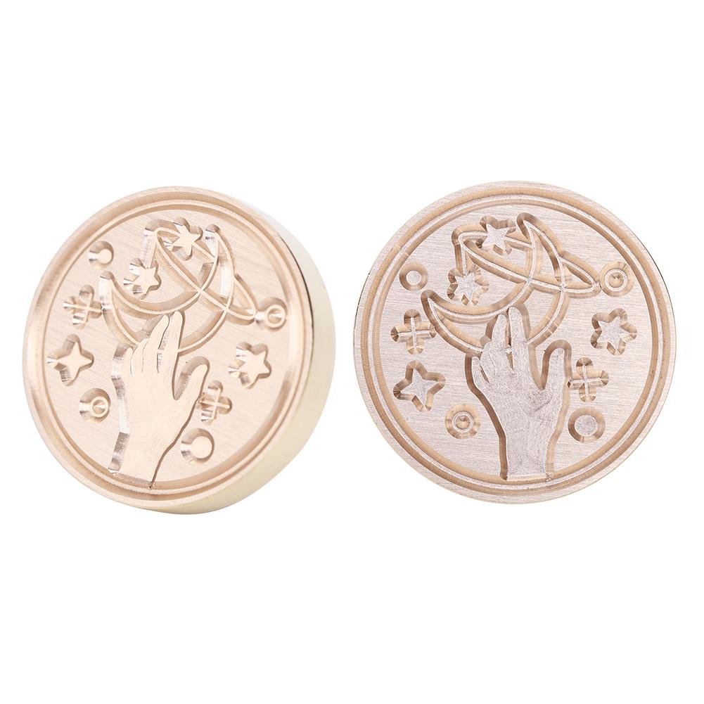 Ретро Звездное небо Печать сургучной головкой Огненная краска для открыток DIY Конверты Марки