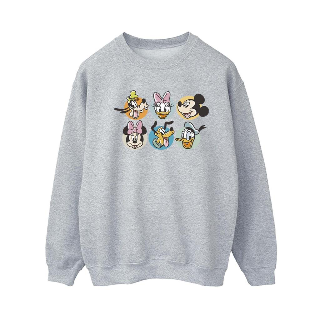 Disney Женский свитшот с лицами Микки Мауса и его друзей