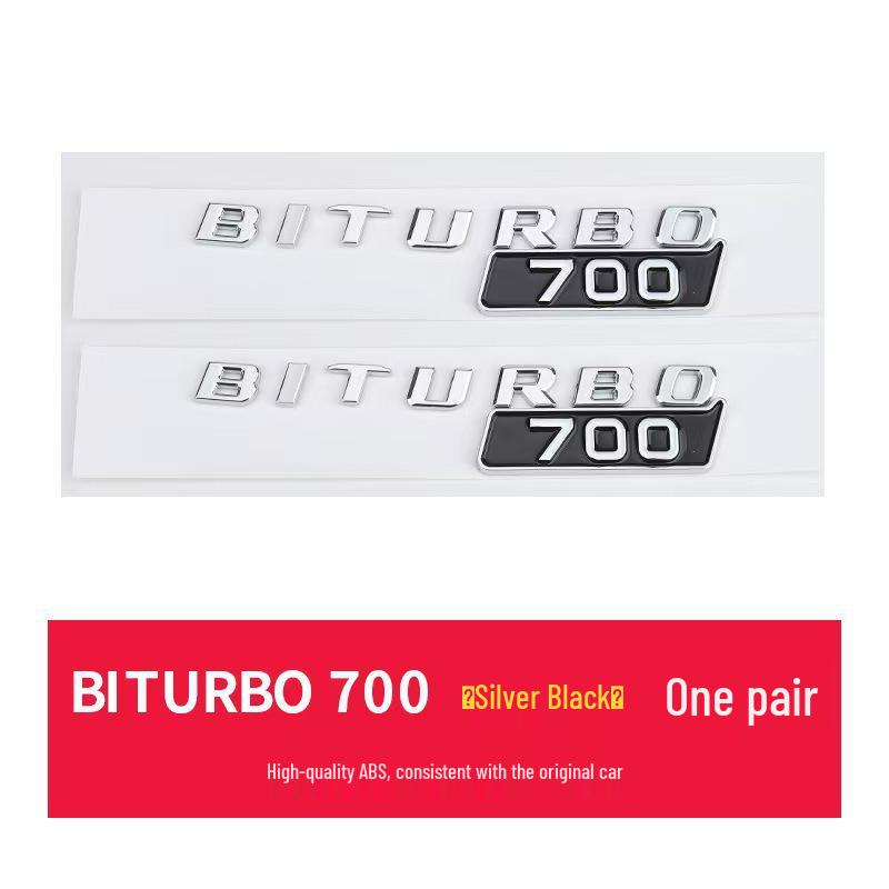Brabus BITURBO Fender Emblem: Suitable for Mercedes 800, 700, 900 Models