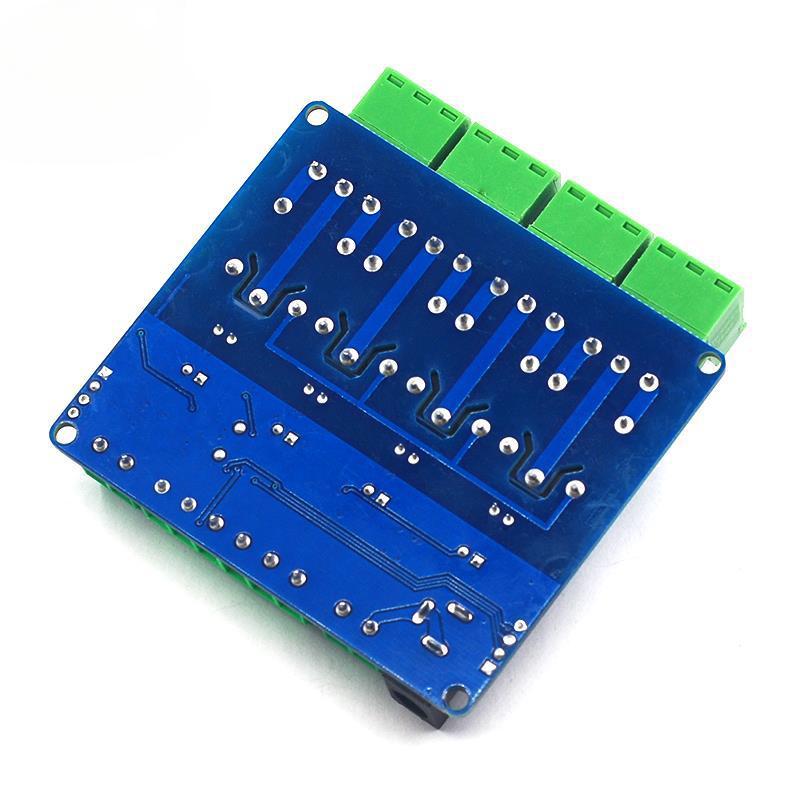 Modbus RTU 4-канальный релейный выход 12В 4 входа переключения Коммуникация через 485 и TTL Pin-заголовок