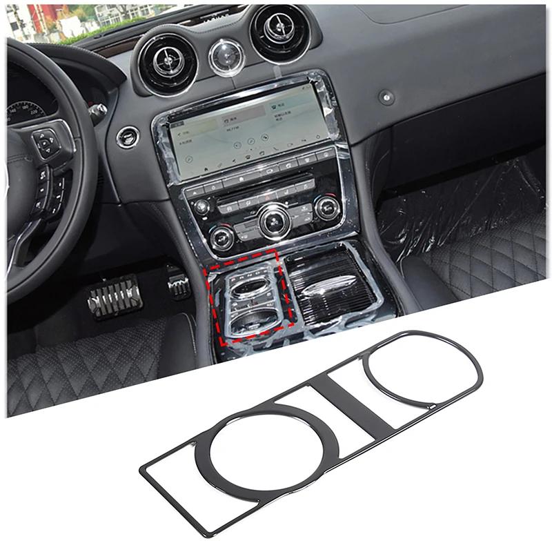 For Jaguar XF XJ 2010- aluminum alloy Black Button Stickers Car Accessories Interior AC Gear Switch Repair Decals