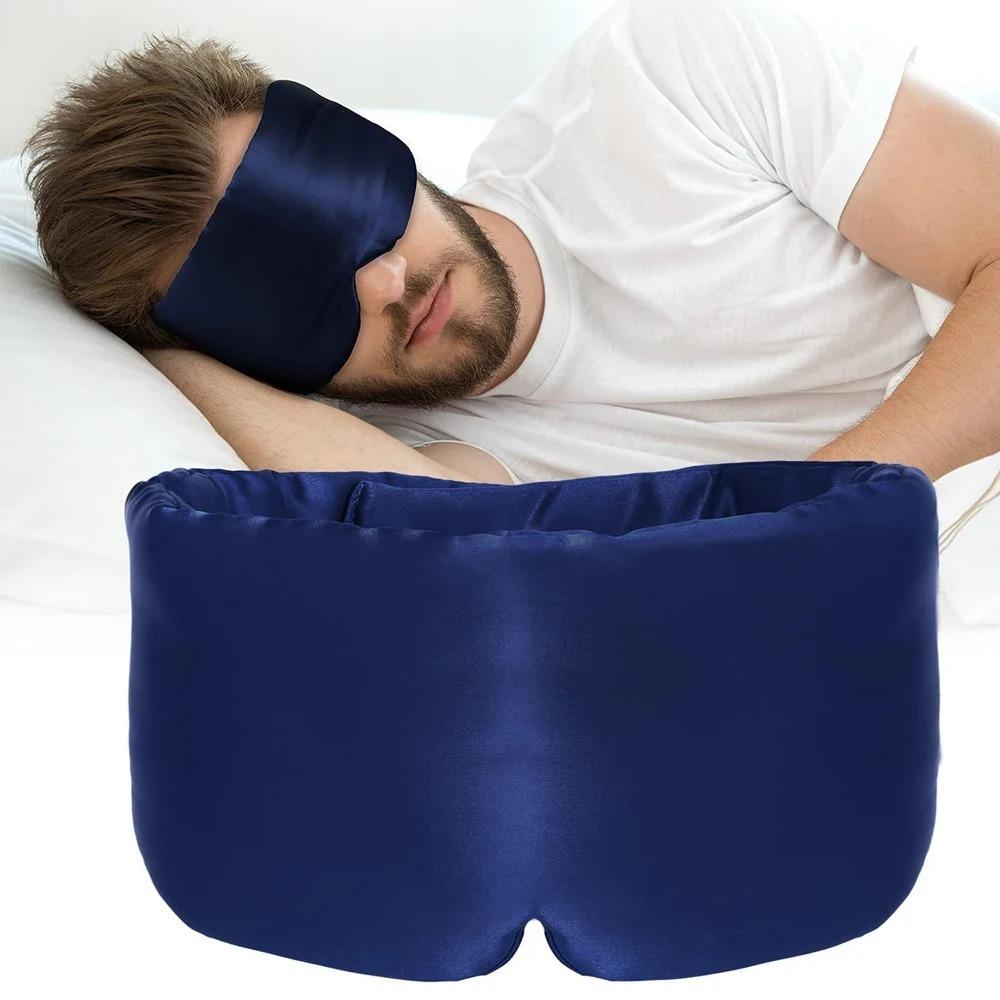 Soft Blocking Light Eyemask Silk Eyeshade Patch New Sleeping Mask Eyepatch for Travel & Nap