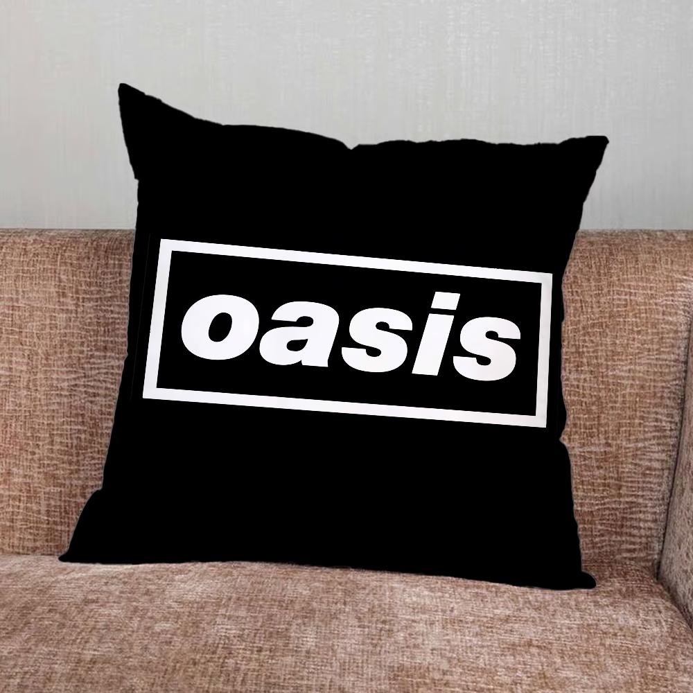 Подушка с принтом группы Music O-Oasis Наволочка для Дома Спальни Машины Офиса Декора Гостиной Подушка на Диван Подходящая