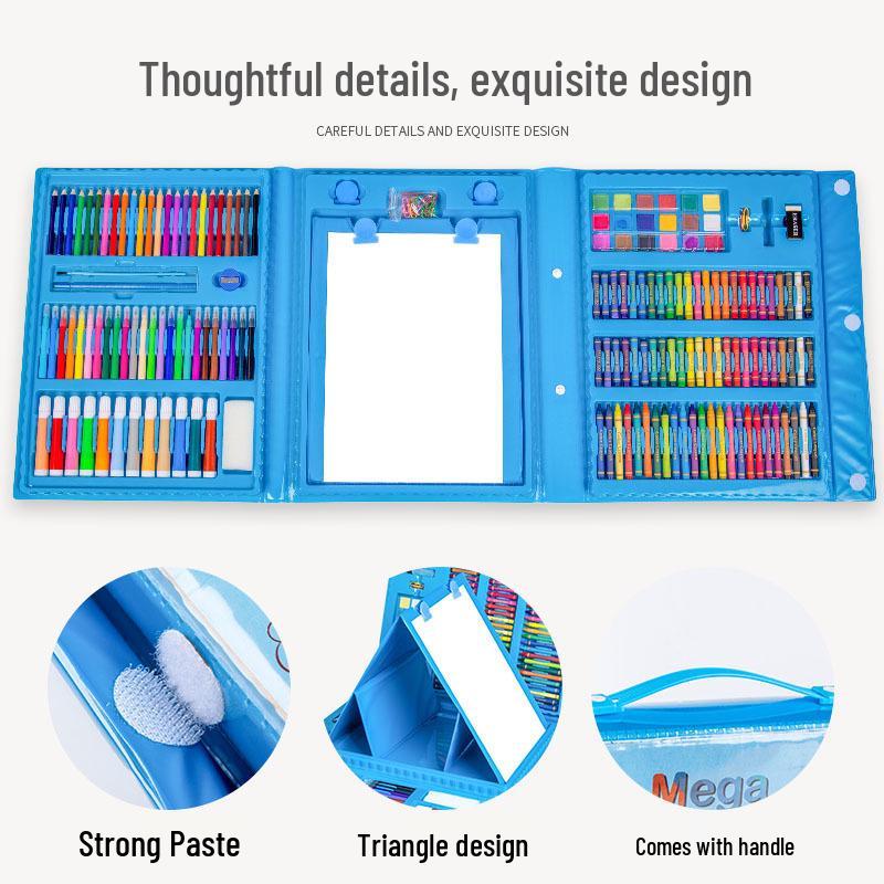 Детский набор для творчества: Акварельные ручки, масляная пастель, восковые мелки, кисти для детского сада и начальной школы
