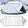 DYS Auto Shop Car Snow Ice Protector Visor Sun Shade Fornt Rear Windshield Cover