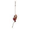 55KF Christmas Tree Santa Doll Decorations With Rope Santa Clause Figure Resin Hanging Ornament For Home Party Decoration